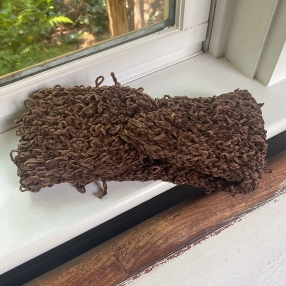 Anthropologie Accessories - Anthropologie Loose Knit Chenille Brown Headband